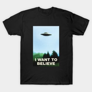 I Want To Believe #1 UFO Conspiracy Ancient Aliens T-Shirt